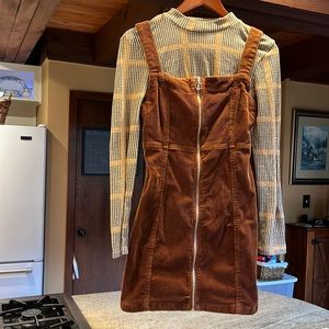 Corduroy dress and shirt